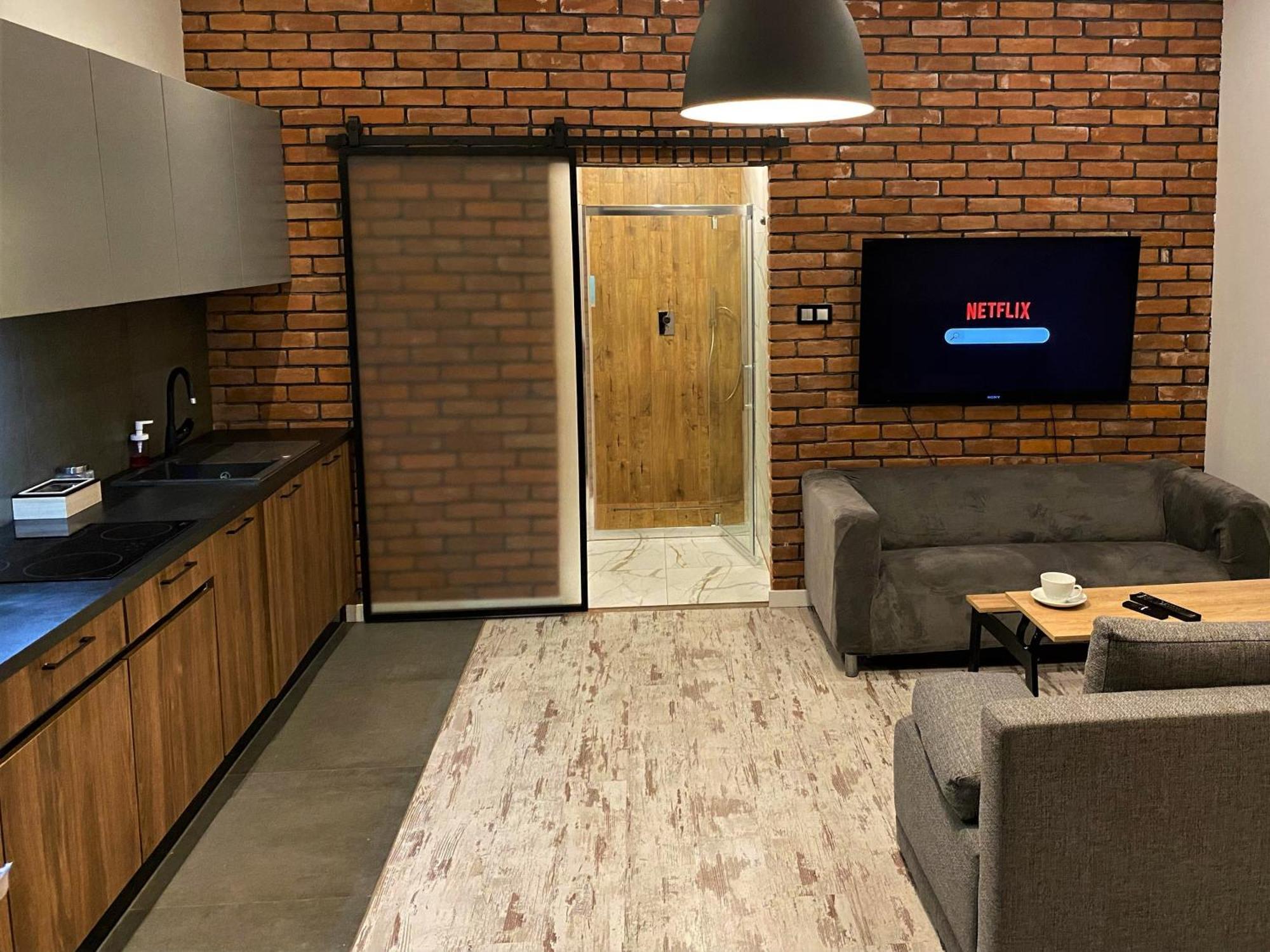 우치 Manufaktura Bakery, Penthouse 200M, Prywatna Kamienica, Parking Strzezony 아파트 객실 사진