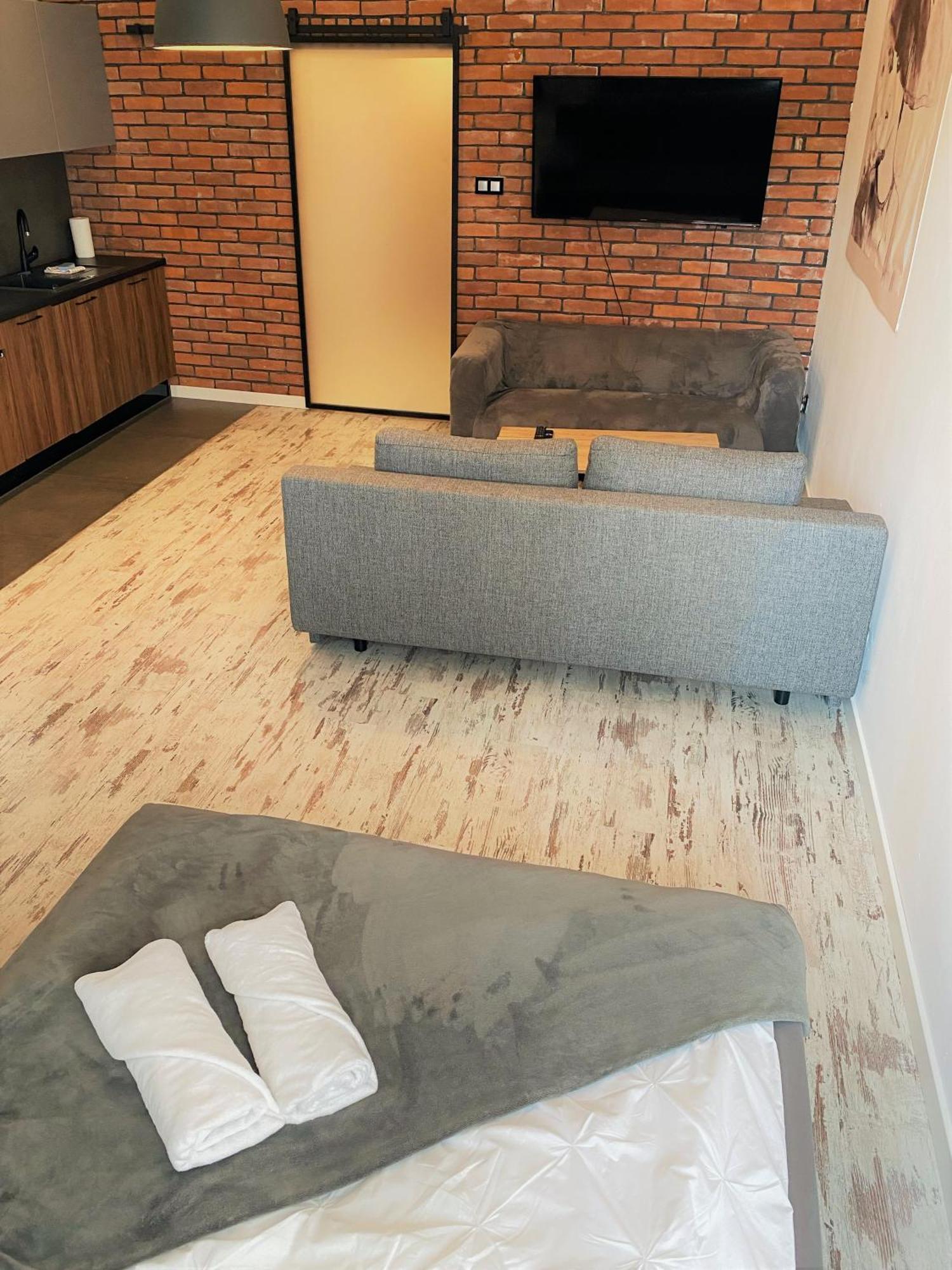 우치 Manufaktura Bakery, Penthouse 200M, Prywatna Kamienica, Parking Strzezony 아파트 객실 사진